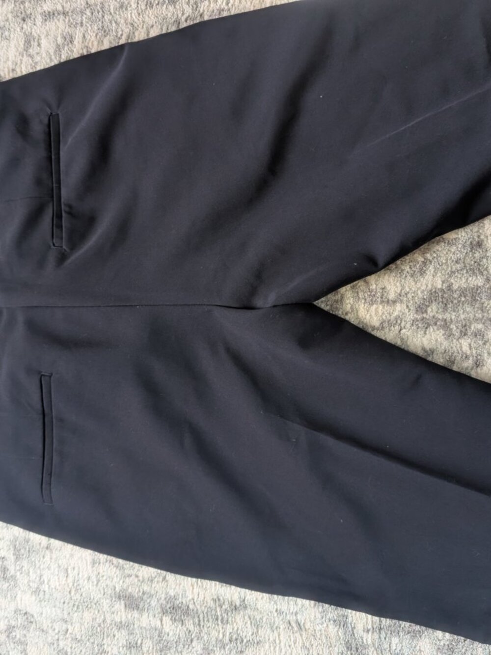 H&M Mens Black Dress Pants 36R Slim Fit Career Office Stretch Trousers - Picture 5 of 6
